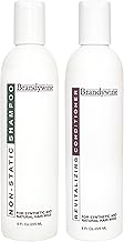 Brandywine Non Static Shampoo & Revitalizing Conditioner 8 Ounce, Value Pack Bundle 2 items