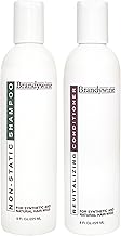 Brandywine Non Static Shampoo & Revitalizing Conditioner 8 Ounce., Value Pack Bundle 2 items