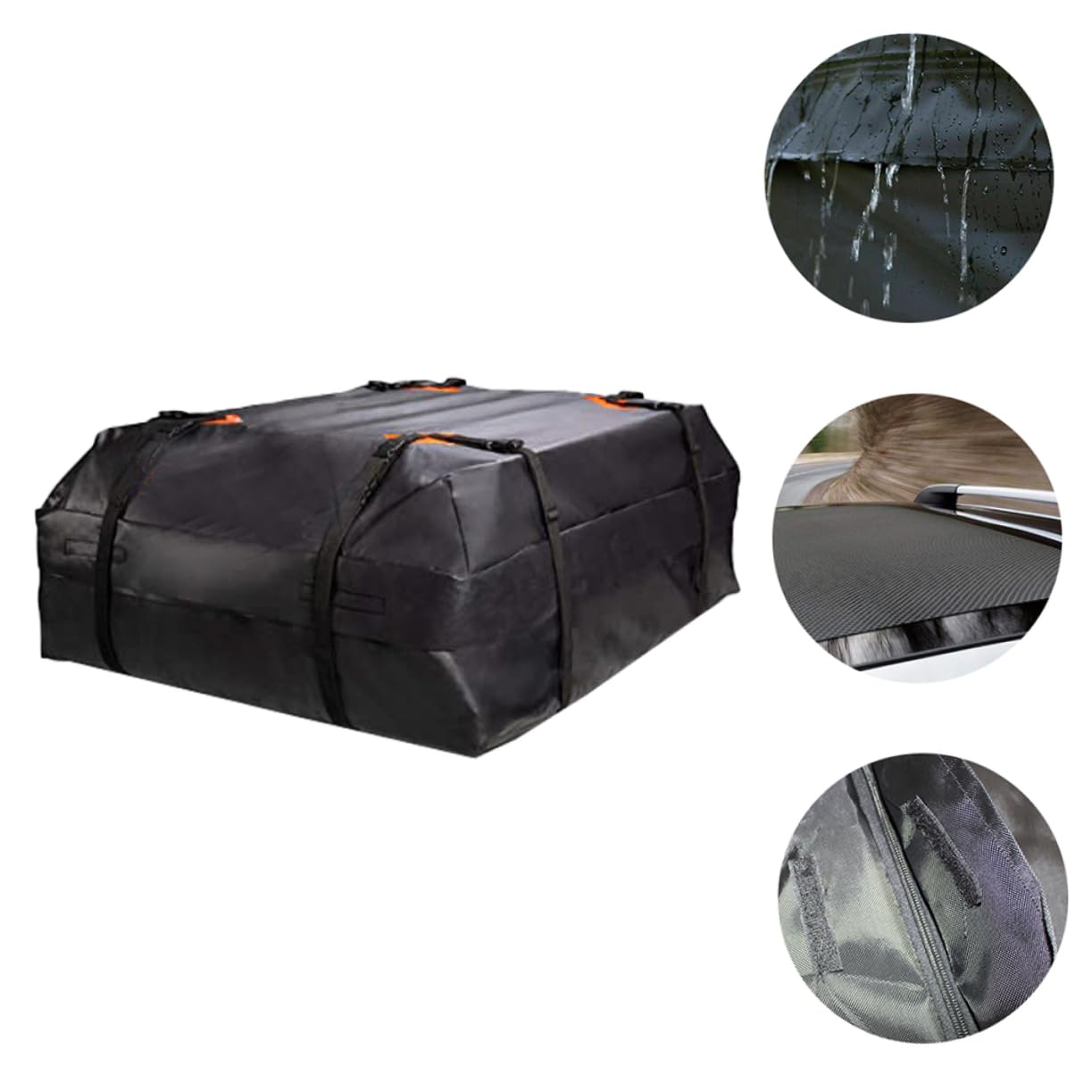 LIFKOME 1kawałek Bagażnik Dachowy Oxford Praktyczna Torba Luggage Łatwy Montaż i Przenoszenie Akcesoria Samochodowe Do Transportu Bagażu