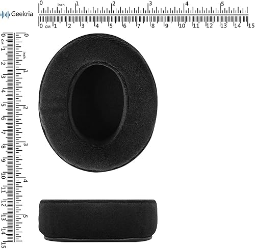 Miniatura 6 de Geekria Comfort - Almohadillas de repuesto de terciopelo compatibles con Sony, SteelSeries Arctis, Turtle Beach, Skullcandy, HyperX y otros
