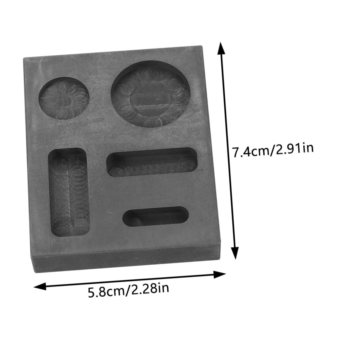 Moule En Graphite Pour Fusion De Bijoux - Or Et Argent, Avec Système De Démoulage Facile