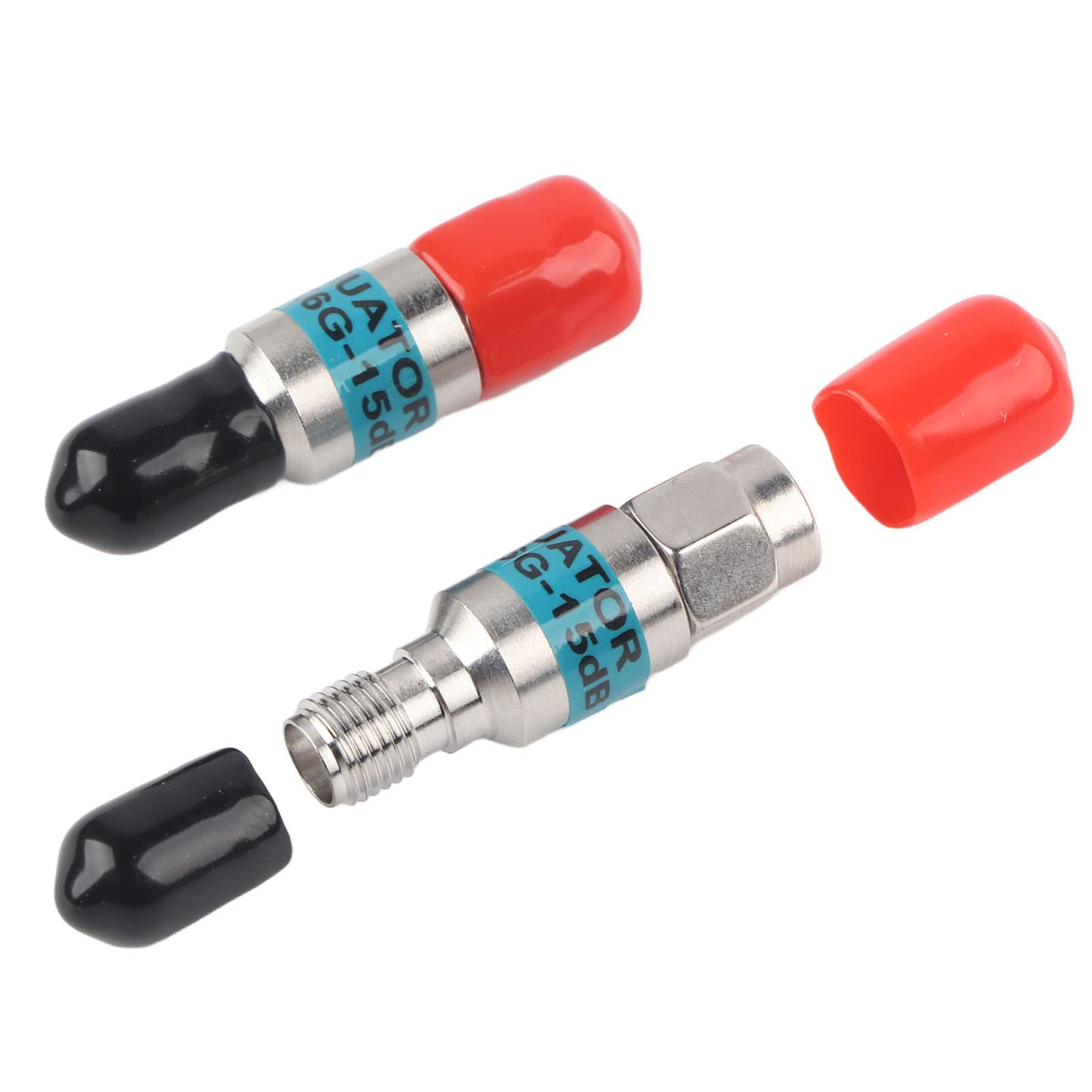 Garosa 3 Pz Attenuatori RF 2W 6 GHz 50 Ohm SMA Maschio a Femmina in Lega Placcata Rame, 15 dB per Cavi Coassiali – Alta Precisione