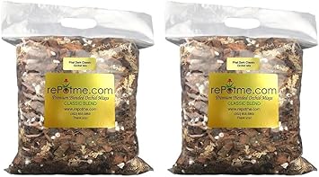 rePotme Orchid Potting Mix, Phalaenopsis Dark Classic Orchid Mix Mini Bag - Hand Blended in The USA Pack of 2