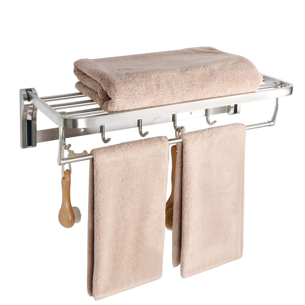 Brushed Nickel Bathroom Shelves Decor For You