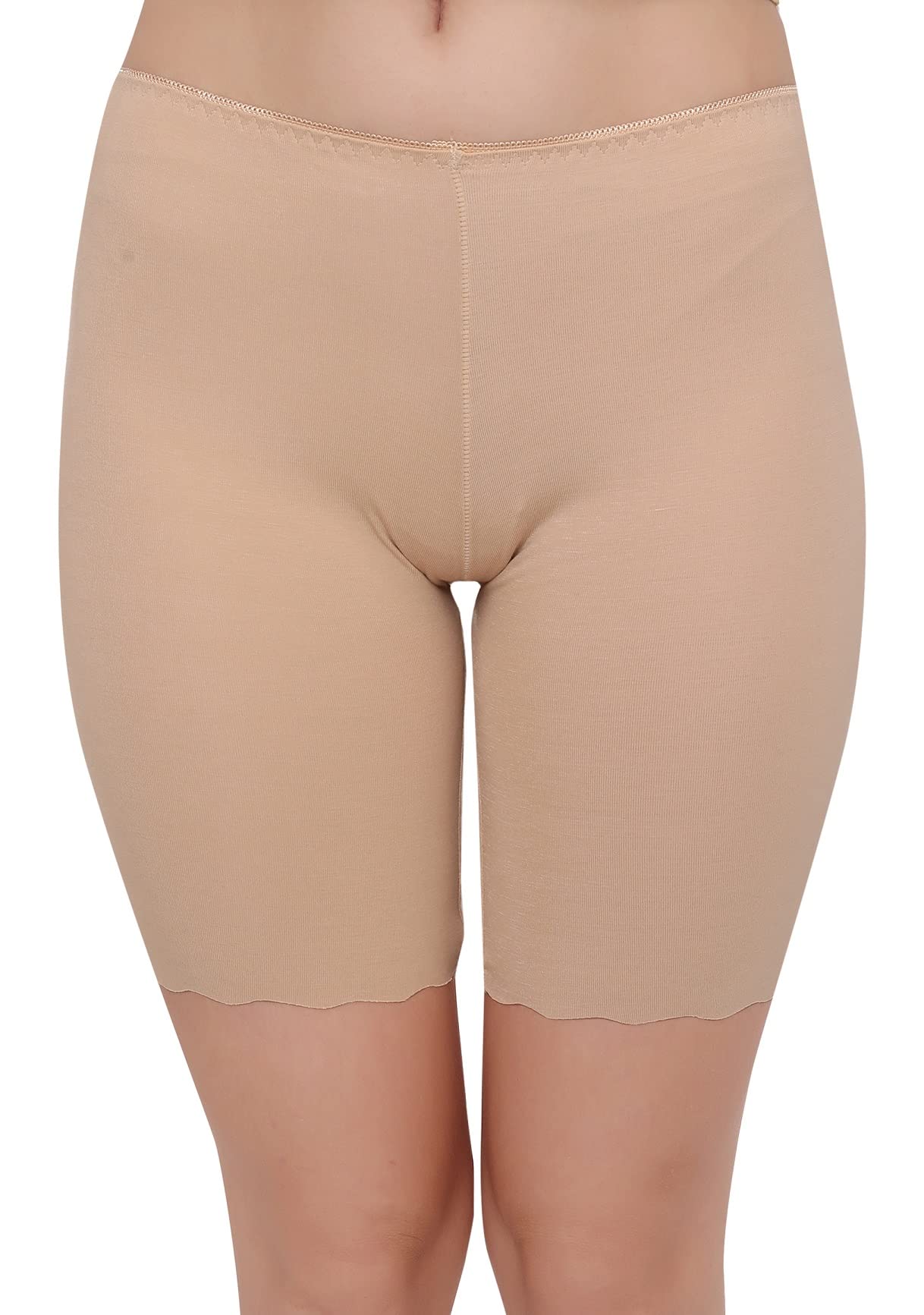 plumbury Women's Cotton Seamless Cycling Shorts/Under Skirt Shorts, Size M to XL-picture-16
