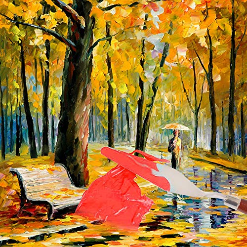 5 Pieces Painting Knives, Stainless Steel Palette Knife Set with Acrylic Wooden Handle, Painting Scraper Spatula Knife Tools Accessories for Oil Paint Canvas - Thumbnail 3