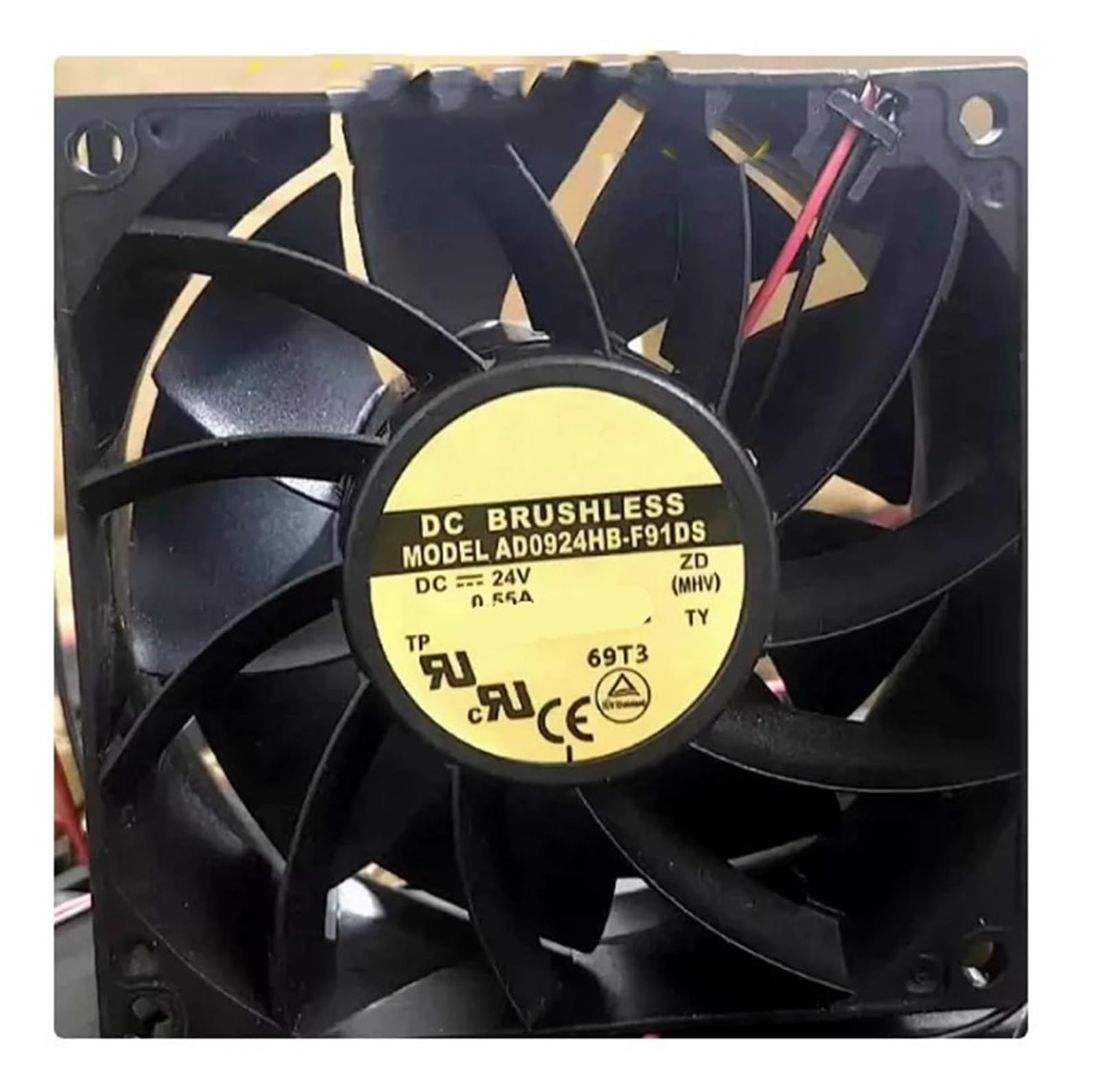 Ventilateur AD0924HB-F91DS anti surchauffe pour armoire domotique et box internet