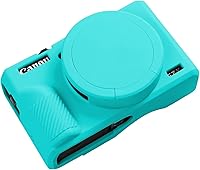 Vista 14 de Funda G7X Mark III, Funda Protectora para Cámara Digital Canon Powershot G7X Mark III, Funda de Silicona con Cubierta de Lente Extraíble, Funda