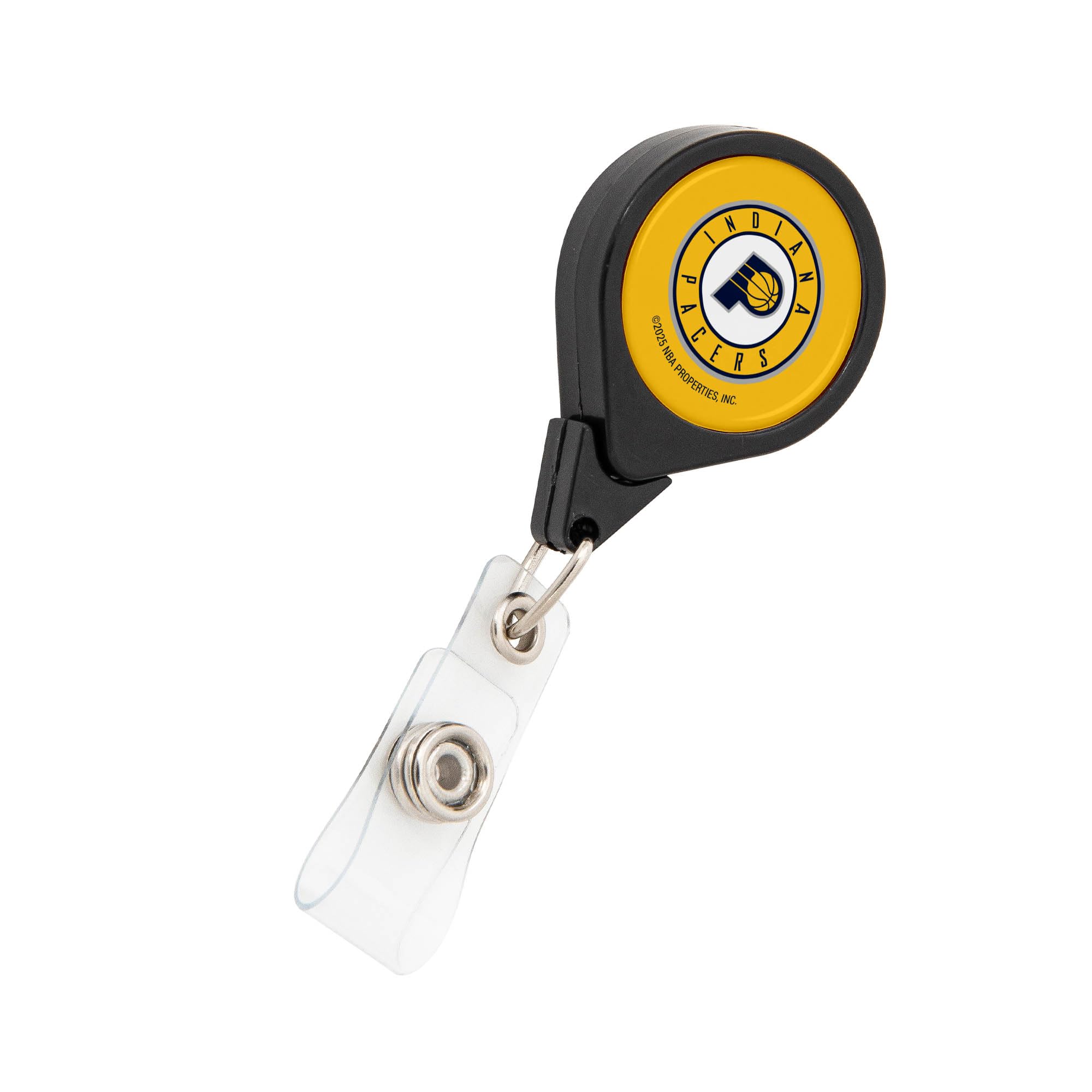 Desert Cactus Indiana Pacers Retractable Badge Holder NBA ID Reel with Ticket Clip for Lanyard, Work, School & Office Access (Design D)