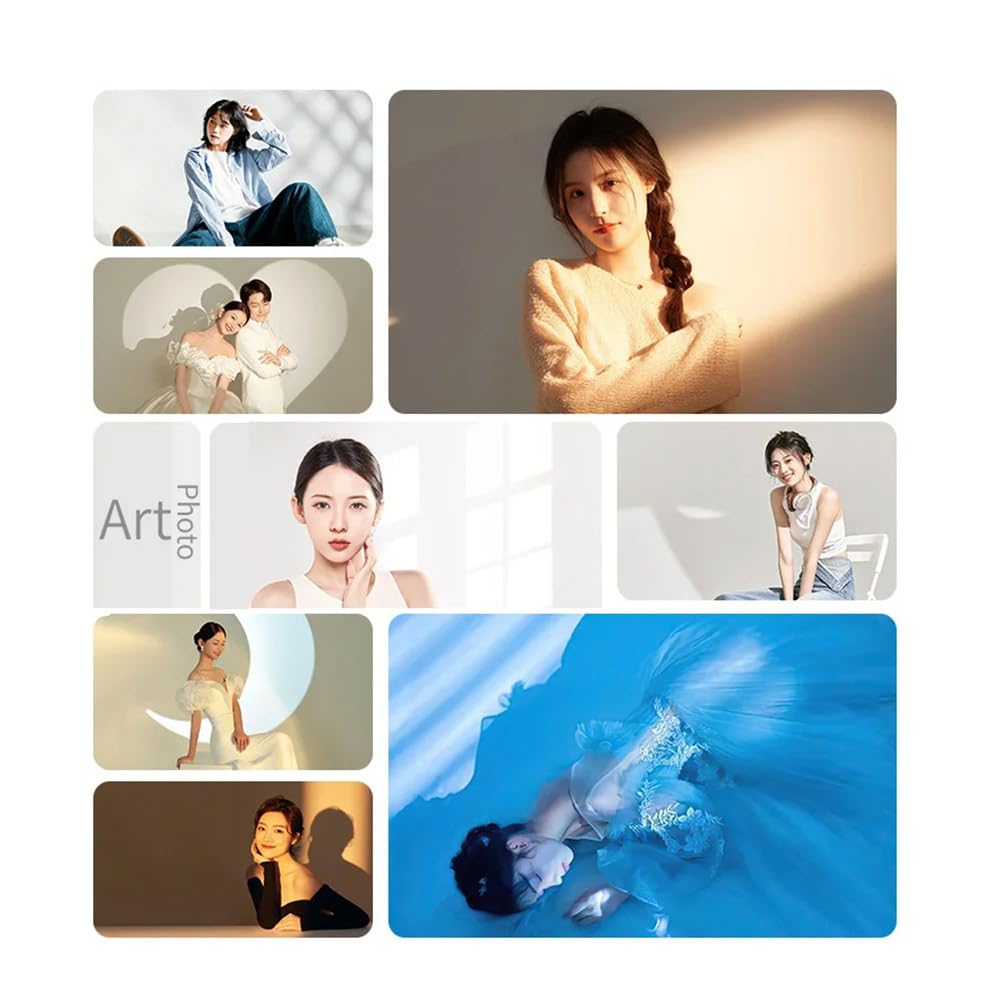 ZXHZAQ Photograph Flash Snoot Conical Lens Video Modelling Shape Photo Studio Light Kit with Optical Spotlight Lens 35 Gobos