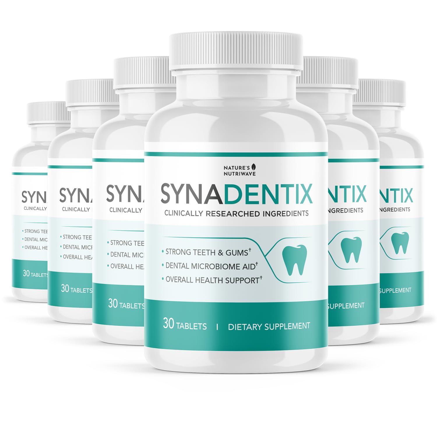 Synadentix Oral Care Tablets Natural Formula with Hydroxyapatite Enzyme Blend Non-GMO Easy-to-Use Dissolving Tablets 30 Count Made in