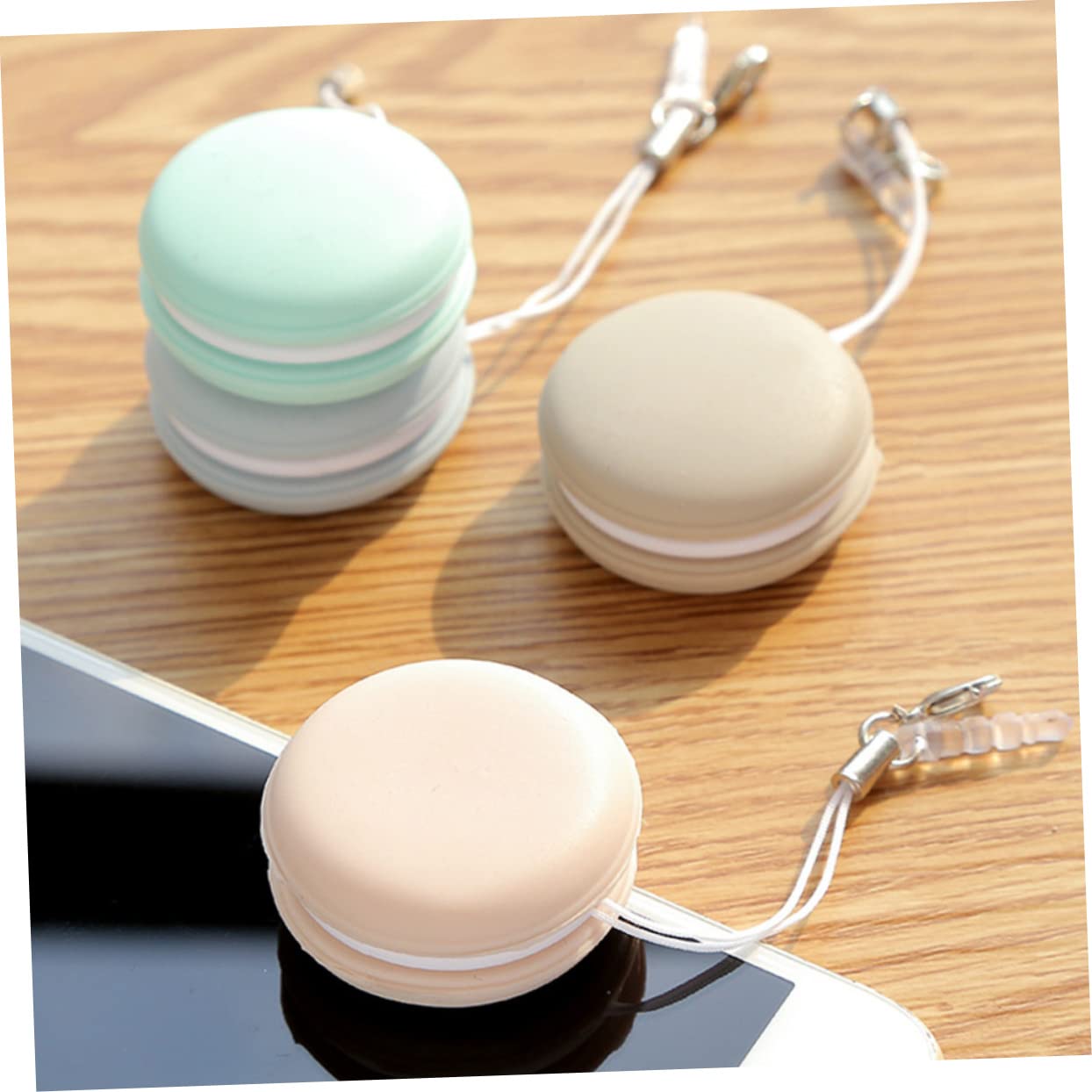 Operitacx 6pcs Macaron Shaped Screen Cleaners Reusable Lens for Glasses Phones and Screens Convenient and Portable Cleaning Tools