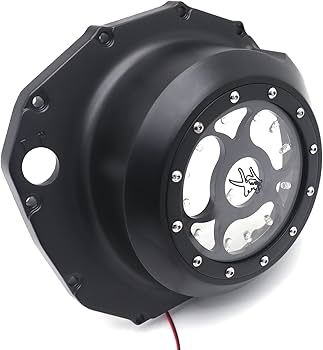 Amazon | HASkulle ブラック バイクパーツ シースルーエンジンクラッチ