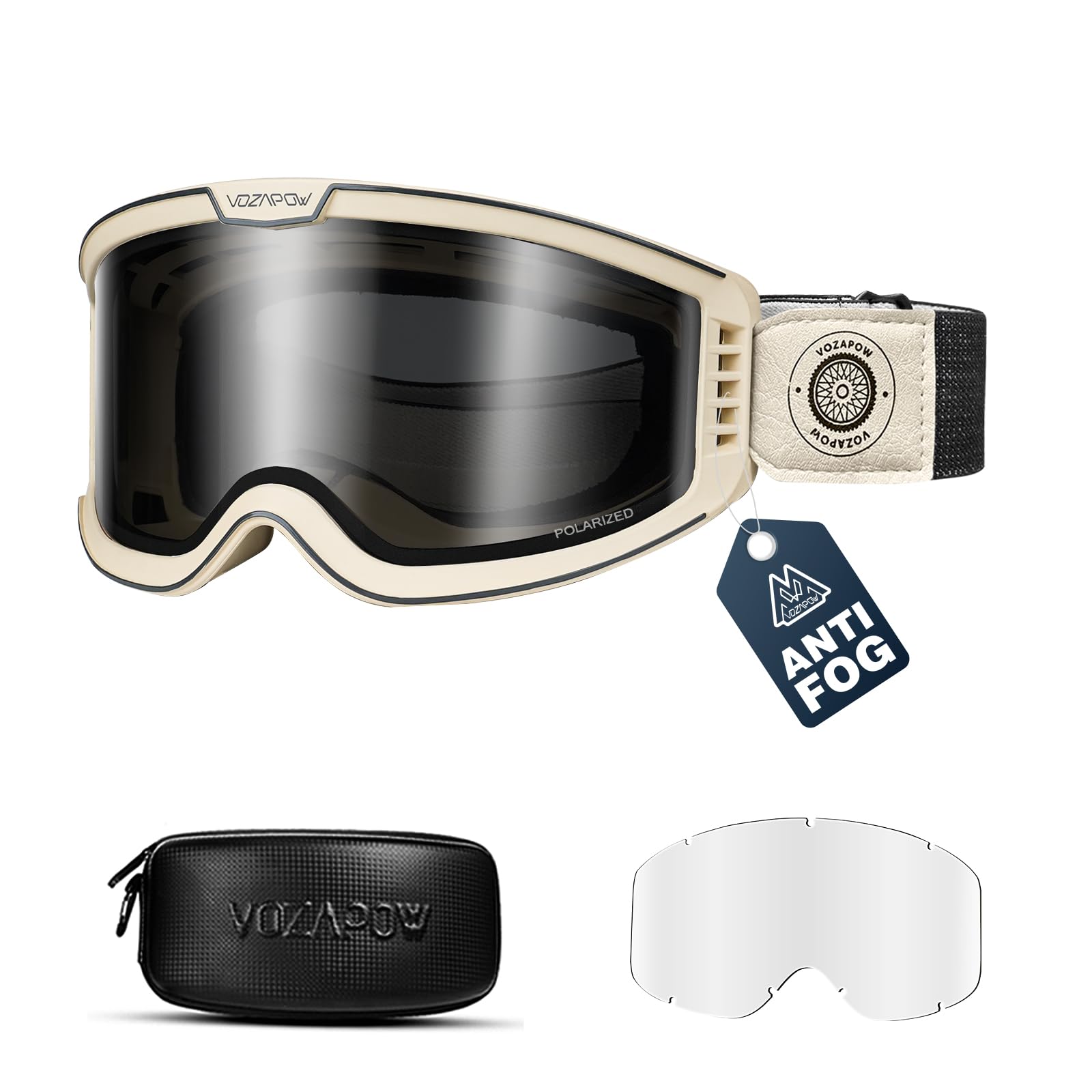 OTG okulary ochronne do motocrossu, szkła zapobiegające zaparowaniu, przezroczyste szkła i szare szkła, okulary motocrossowe, OTG, motocykl, ATV, do sportów wyścigowych, dla mężczyzn i kobiet
