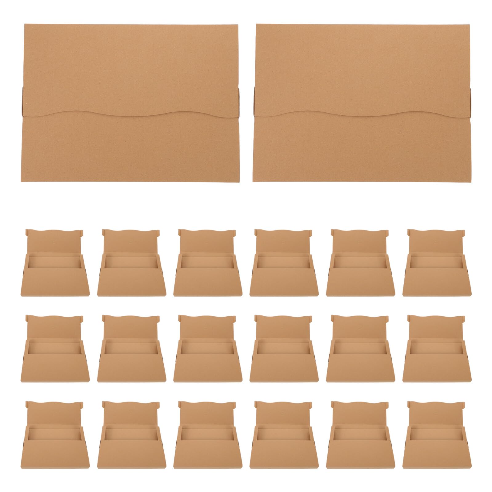 DOITOOL 20 Stück Versandkartons für Schallplatten und Bücher 31 X 22,6 X 2,8cm Faltbare Versandbox aus Recycelbarem Kraftpapier Platzsparend und Robust für Postversand und Umzug