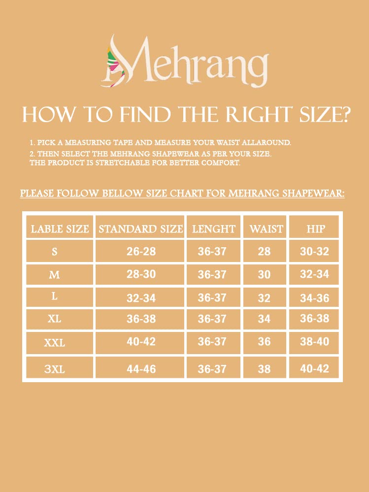 Image of Mehrang Stretchable Saree Shapewear Petticoat for Women, Cotton Blended,Petticoat,Skirts for Women,Shape Wear Dress for Saree