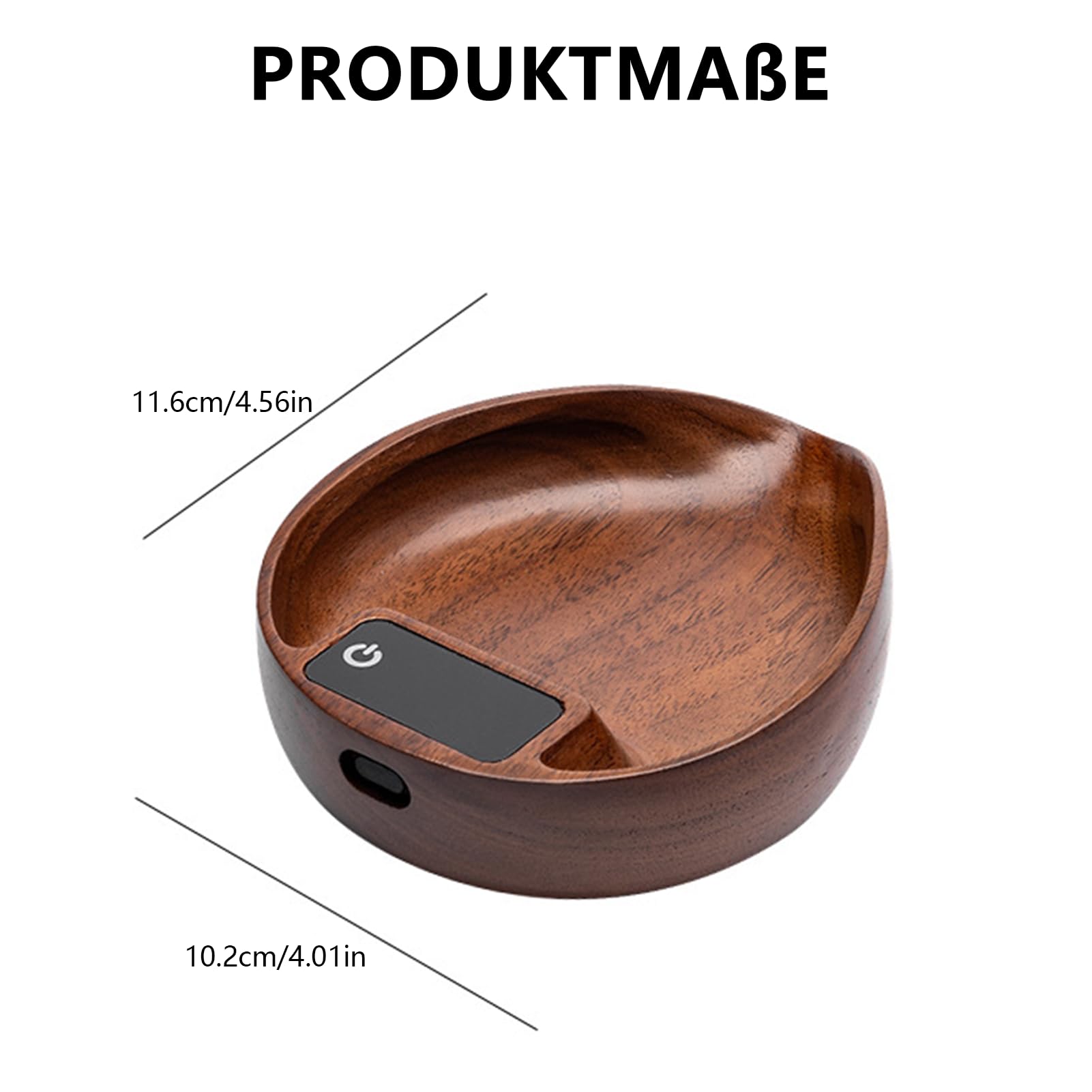 Tragbare Kaffeewaage,Kaffeebohnenwaage,0,1 g Walnuss Präzisions-Digital-Espressowaage,1kg Hochpräzise Küchenwaage Kaffee Zubehör,mit HD LCD Display zum Wiegen und Dosieren