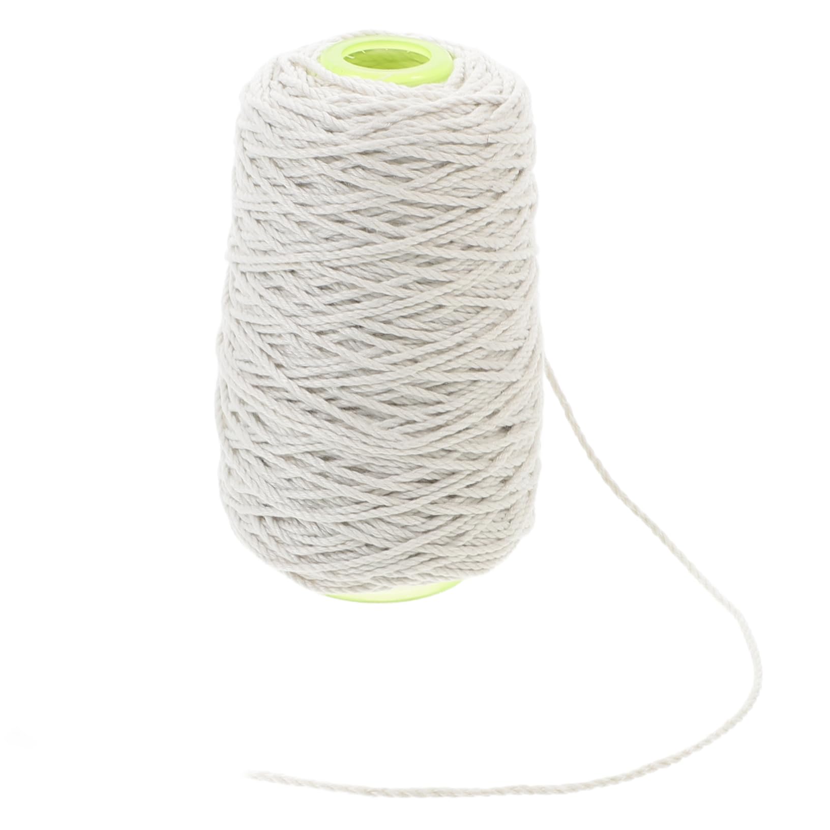 KONTONTY 1 Roll Heavy Duty Cotton Twine Decorative Twine String for Crafts Gardening for Wrapping DIY Projects Festive Decorations