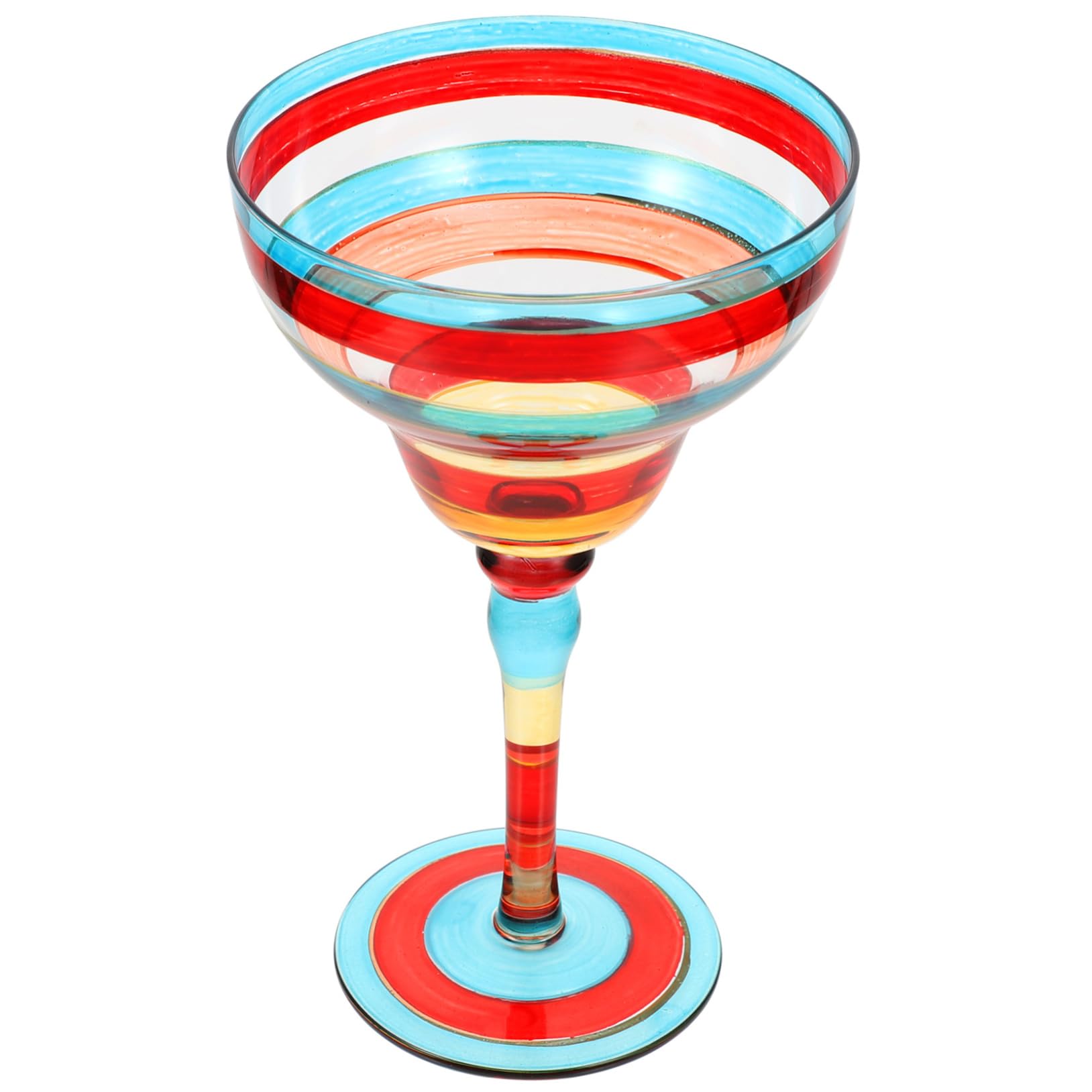 Bicchiere Da Margarita Dipinto Mano Trasparentper Cocktail Vino Succo e Dessert Decorativo Per Feste Matrimonio e Formali
