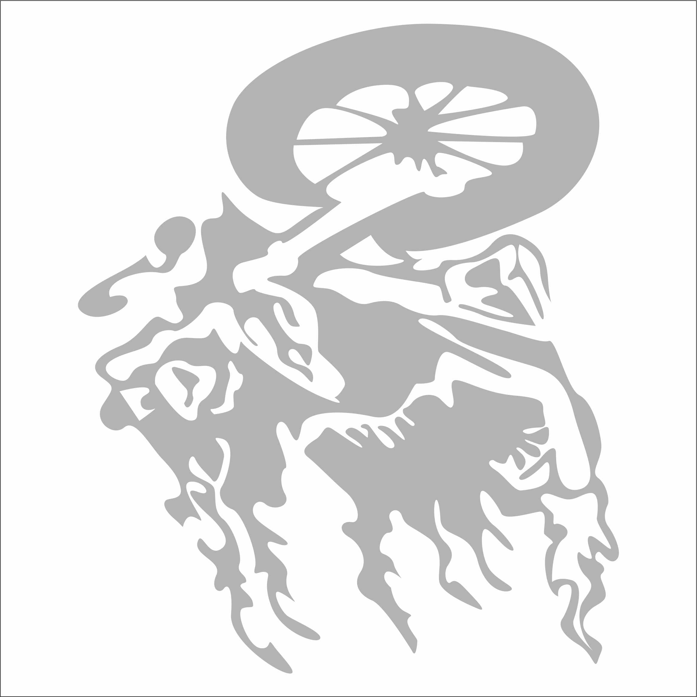 Adesivo Auto INDIGOS UG – Death Chopper Decal – Sticker In Vinile Bianco 106x88 Mm – Resistente UV E Autolavaggio - 4