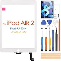 Vista 1 de Para iPad Air 2 Reemplazo de pantalla, pantalla táctil para iPad Air 2 2ª generación 9.7 pulgadas A1566 A1567 Digiziter Pantalla táctil Panel