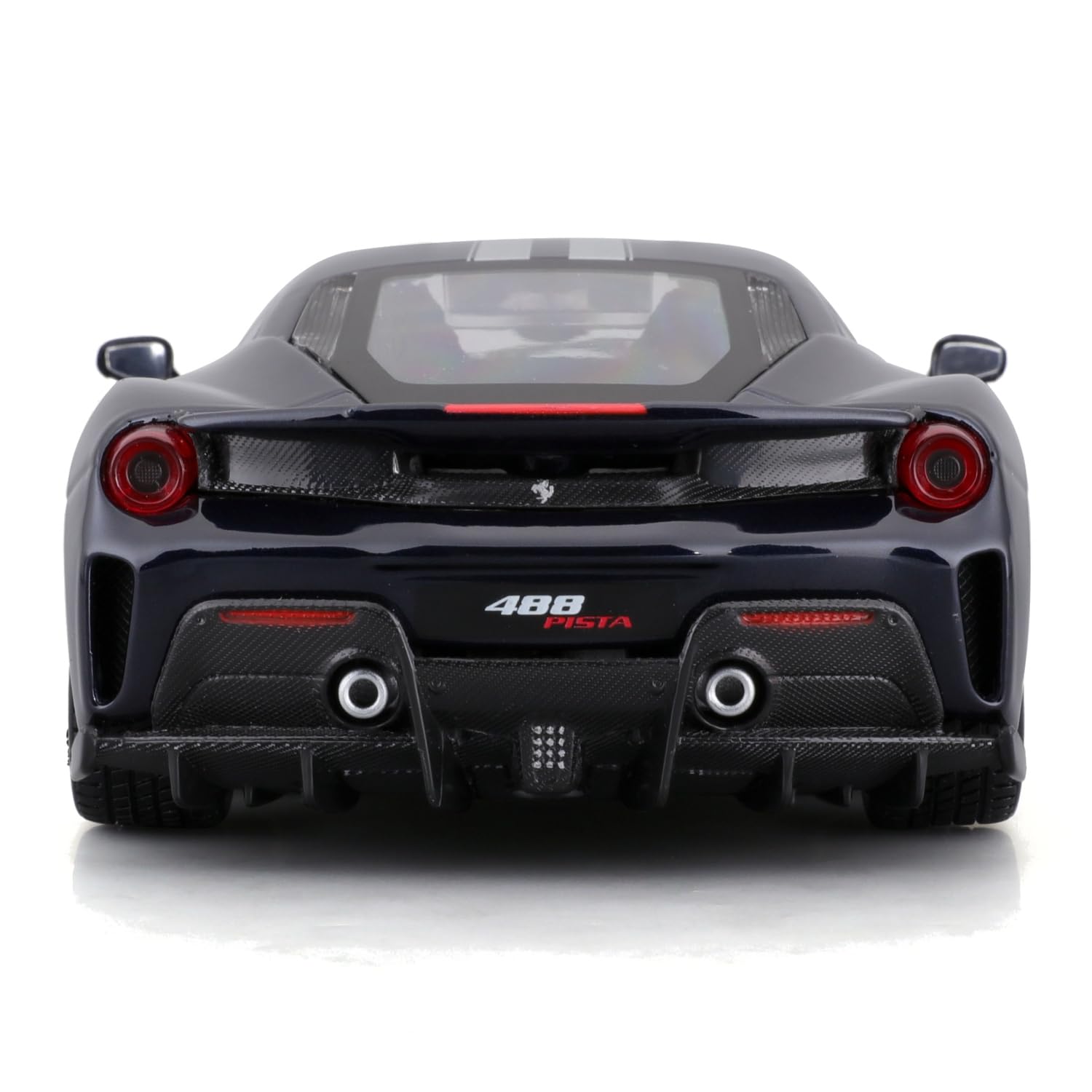 Bburago Ferrari 488 Pista (2018) : modèle de Voiture à l'échelle 1:24, Ferrari Race & Play Series, Portes Mobiles, Bleu (18-26026B)
