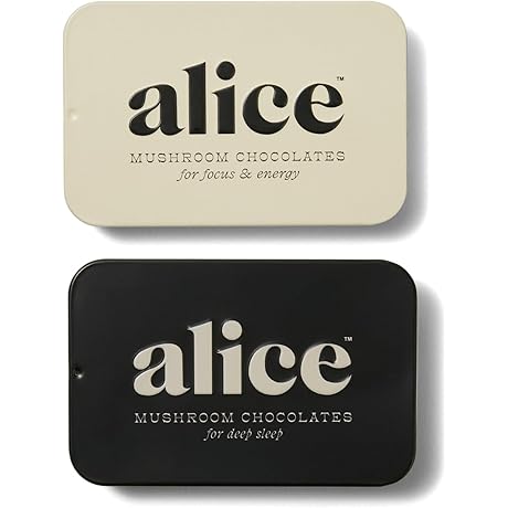 Alice Mushrooms Nightcap + Brainstorm Duo: Transformative Mushroom Chocolate
