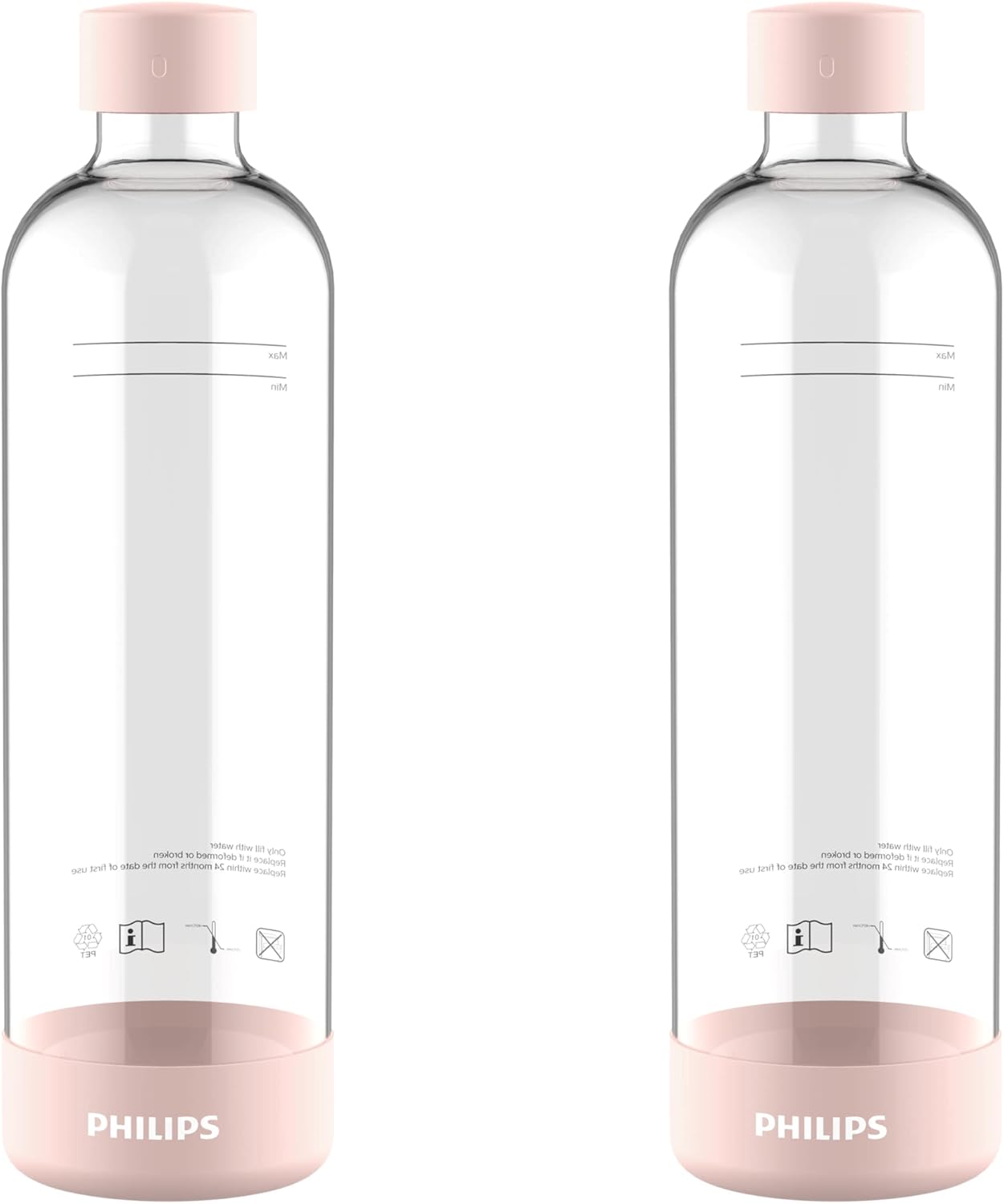 Philips GoZero 1 Litre Reusable BPA Free Water Bottle for Sparkling