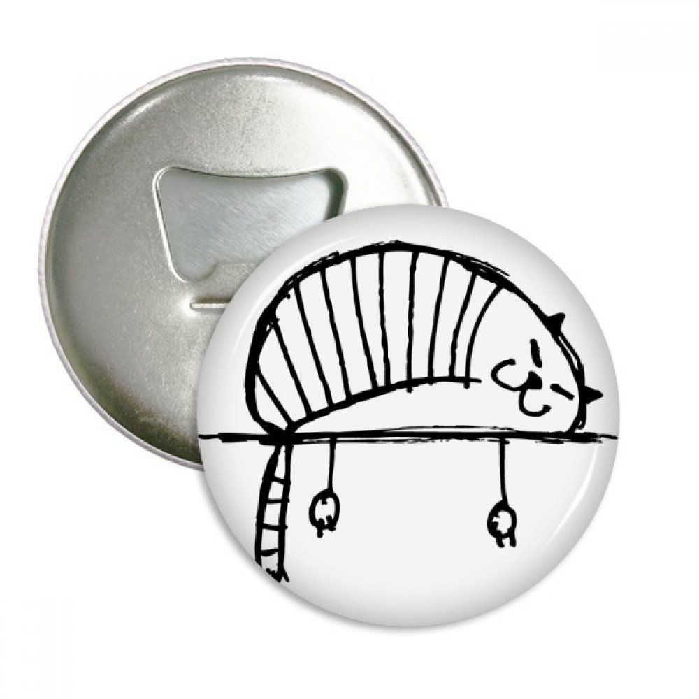 Ouvre-bouteille magnétique chat DIYthinker argent 3pcs