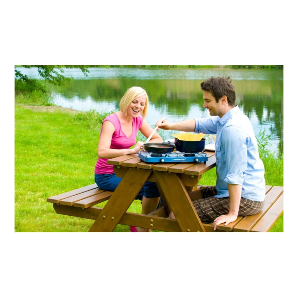 Campingaz Base Camp Cocina con Gas, Unisex, Azul