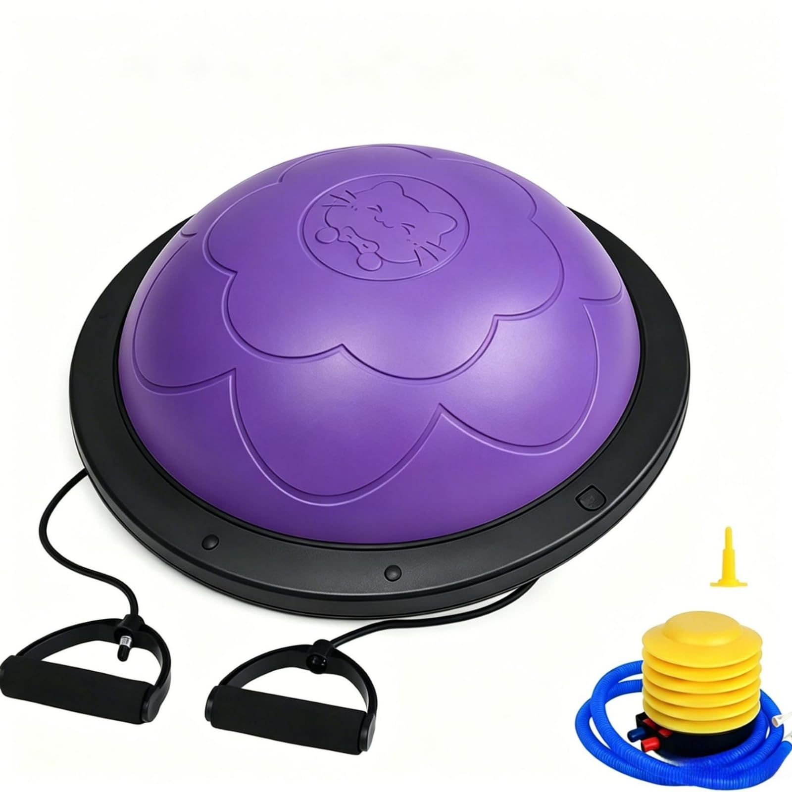 Amagogo Palla di Equilibrio per Bambini Cupola di Equilibrio Mezza Sfera Piattaforma Fitness con Elastici E Superficie Testurizzata Rinforzo Muscolare E