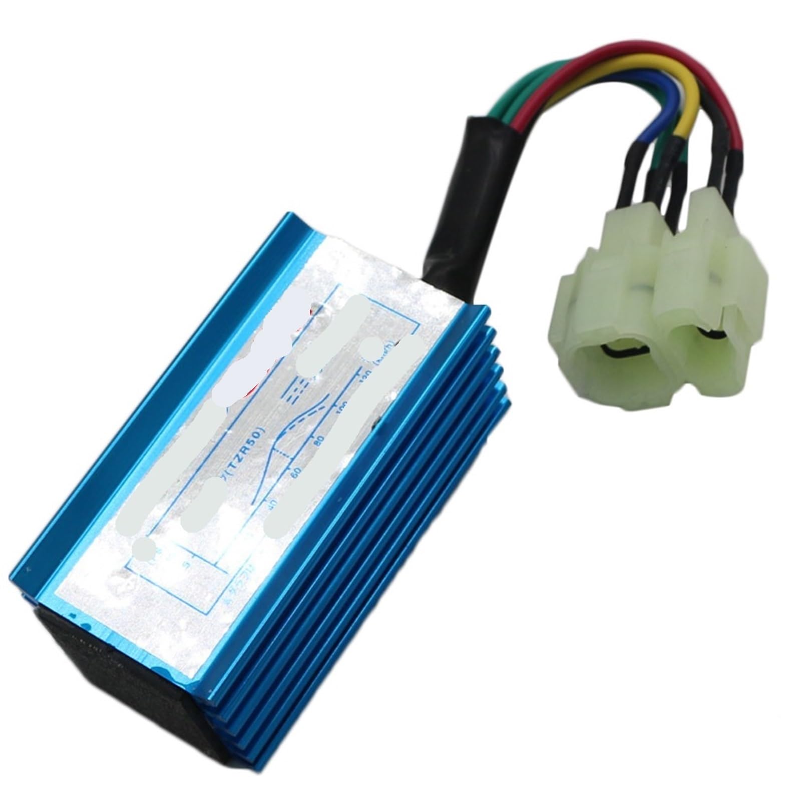 Caja CDI para motocicleta Puntos de conversión pour motocicleta GY6125 para encendido CA carcasa pequeña CDI cabeza redonda