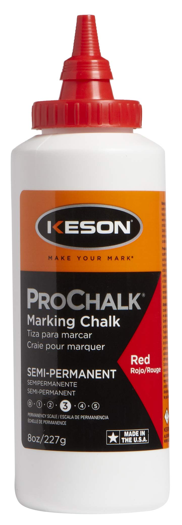 Marking Chalk Refill,Red,8 Oz