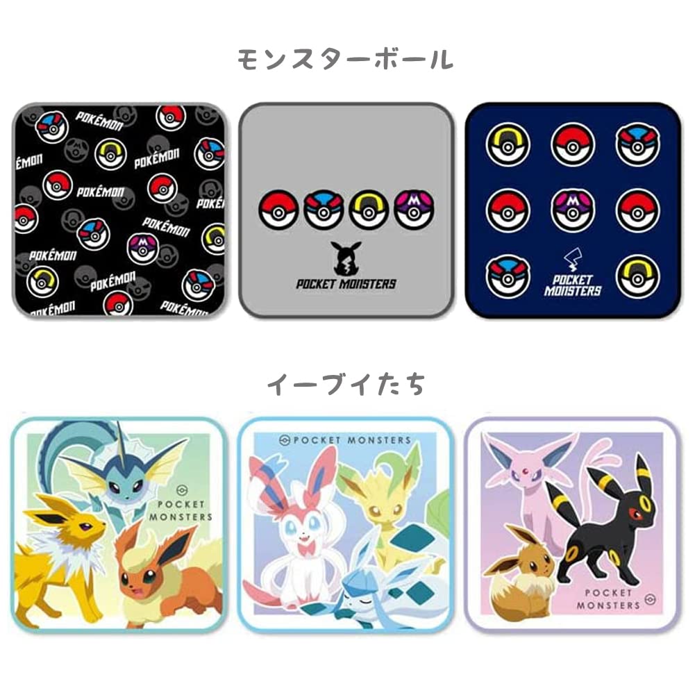 Amazon｜ポケモン ハンカチタオル 3枚セット ミニタオル 3Pセット