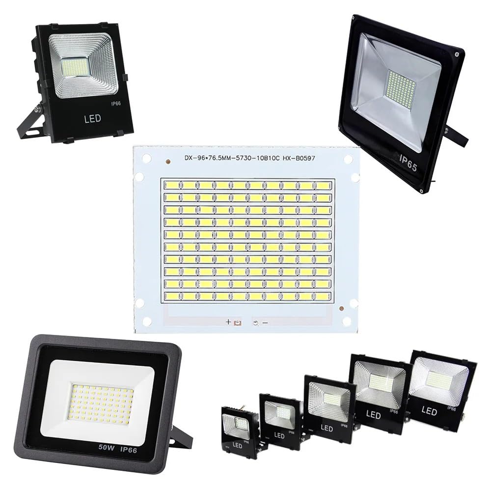 10pcs 50W Full Power LED High Brightness SMD 5730 LED Diode DC30-32V 1500mA PCB White 6000-6500K