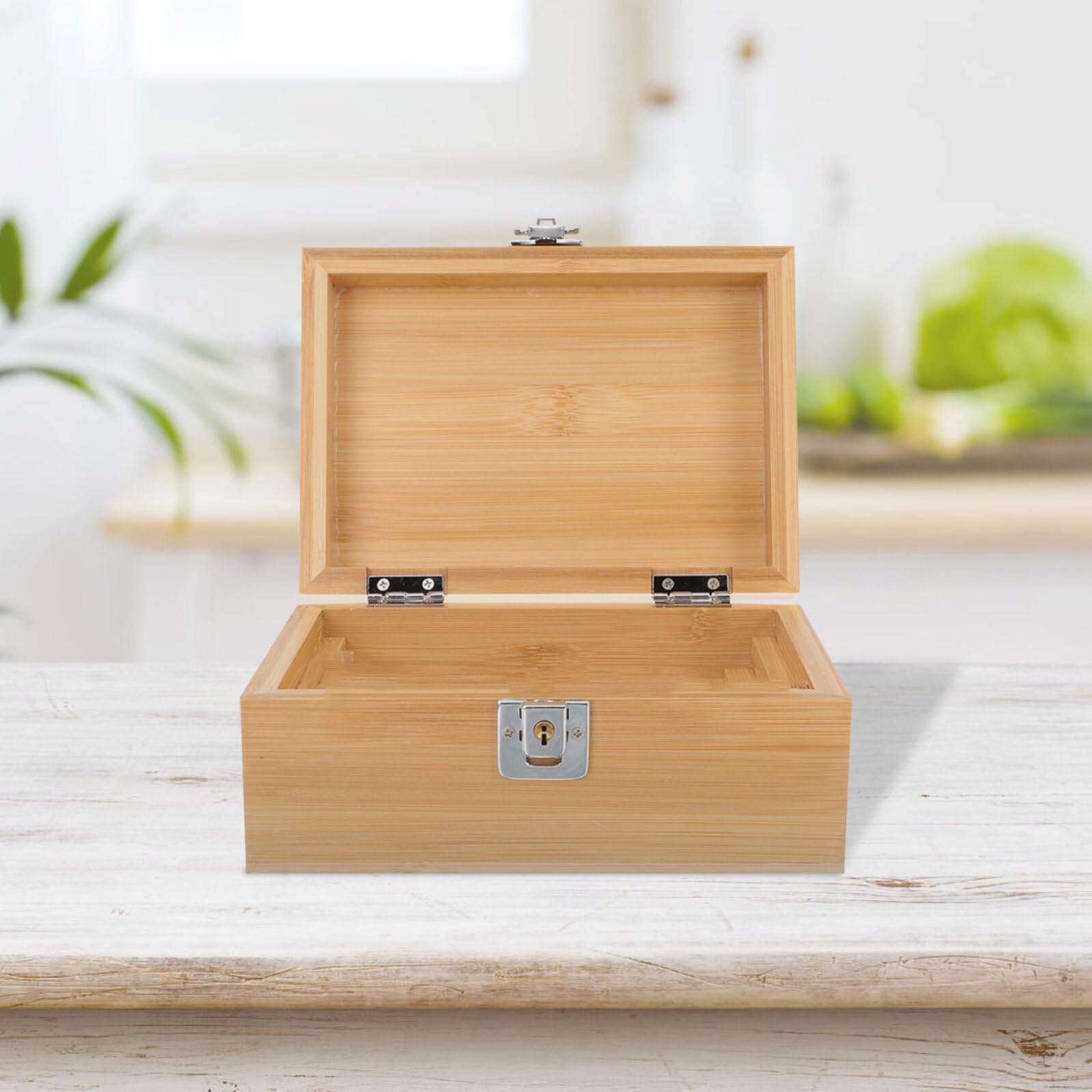 Yardwe Scatola Porta Sigari in Legno, Custodia Portatile Resistente all'Usura, Design Semplice e Creativo, per Viaggio e Conservazione