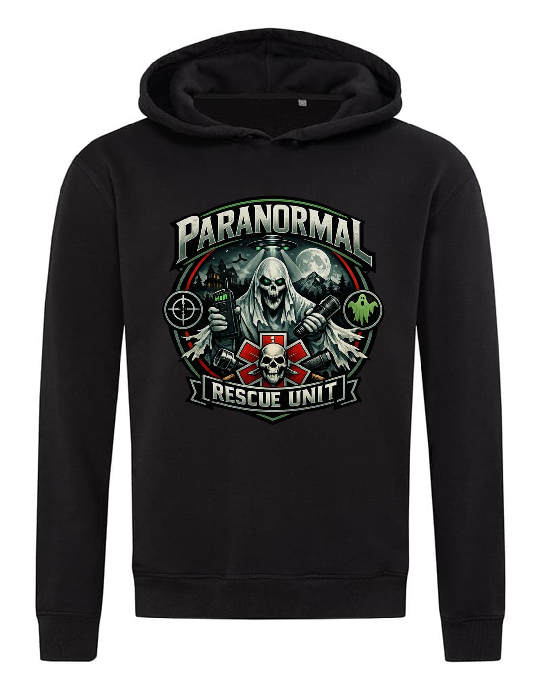 Dark Spectre wiodąca jednostka ratownictwa paranormalnego bluza z kapturem bluza z kapturem mieszanka bawełny czarna
