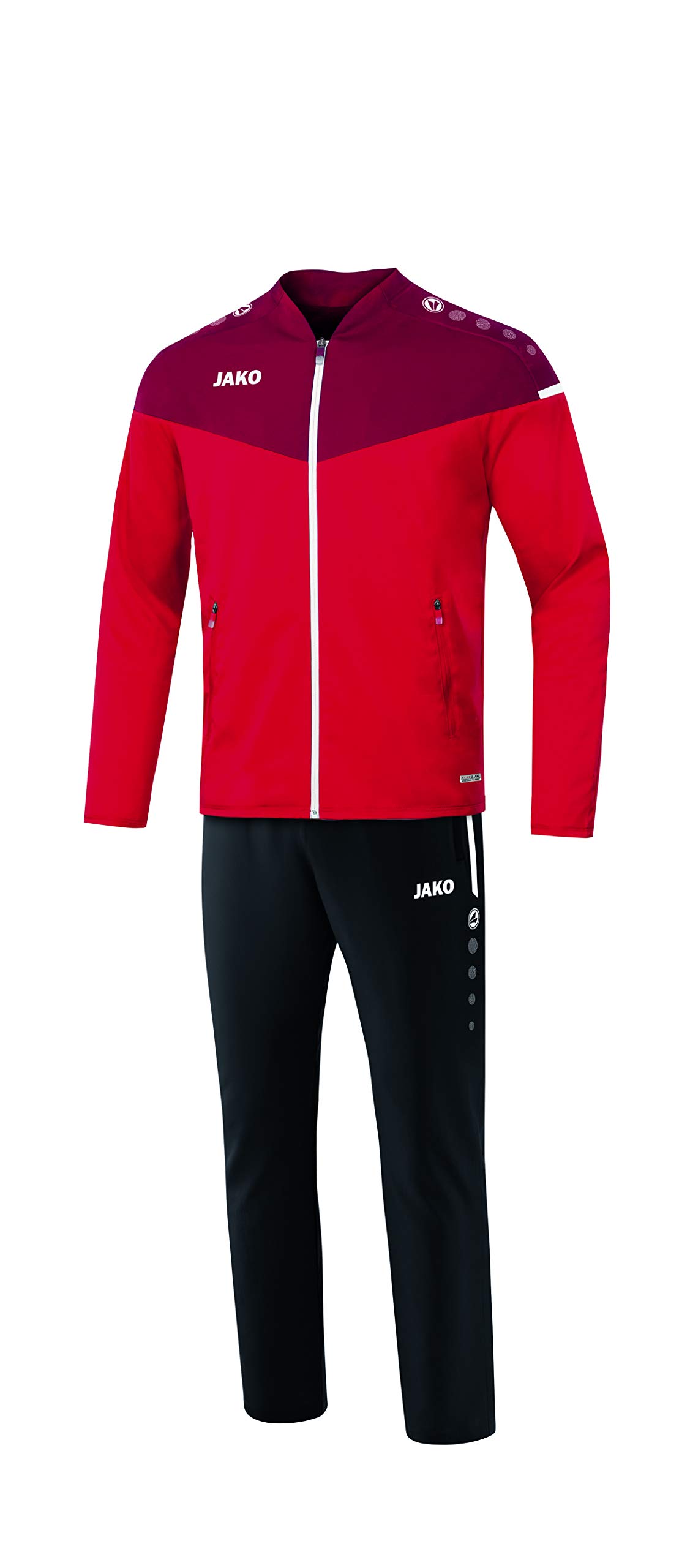 JAKO Ladies Champ 2.0 Presentation Suit Red/Wine Red, 10