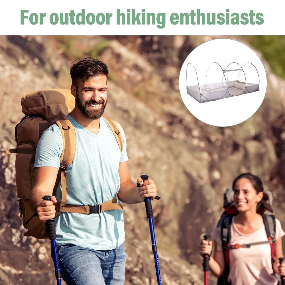 Mosquitera Pop Up, mosquitera cama 190 x 90 x 90 cm viaje plegable para cama individual camping individual pop-up mosquitera Be