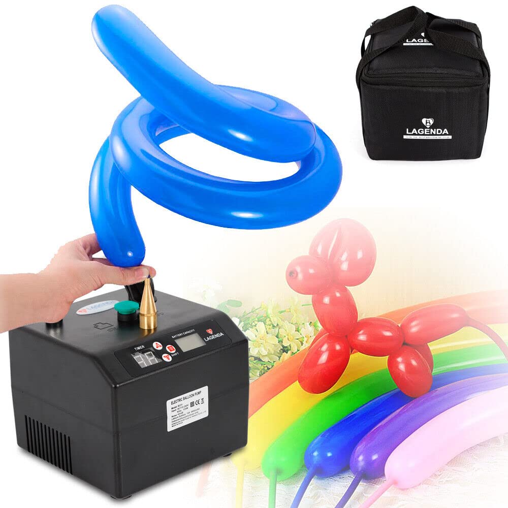 Lagenda Electric Air Balloon Pump,B231 Portable Electric Balloon Pump Balloon Inflator Blower Pump Air Blower with Timer for Party Events Decoration