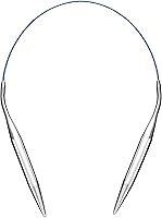 Vista 13 de Agujas de tejer circulares de 16 pulgadas, kit de metal redondo tamaño 13 10 8 6 2.5 0