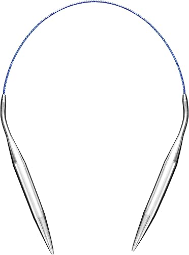 Miniatura 26 de Juego de agujas de tejer circulares tamaño 15 16 pulgadas Kit de metal redondo