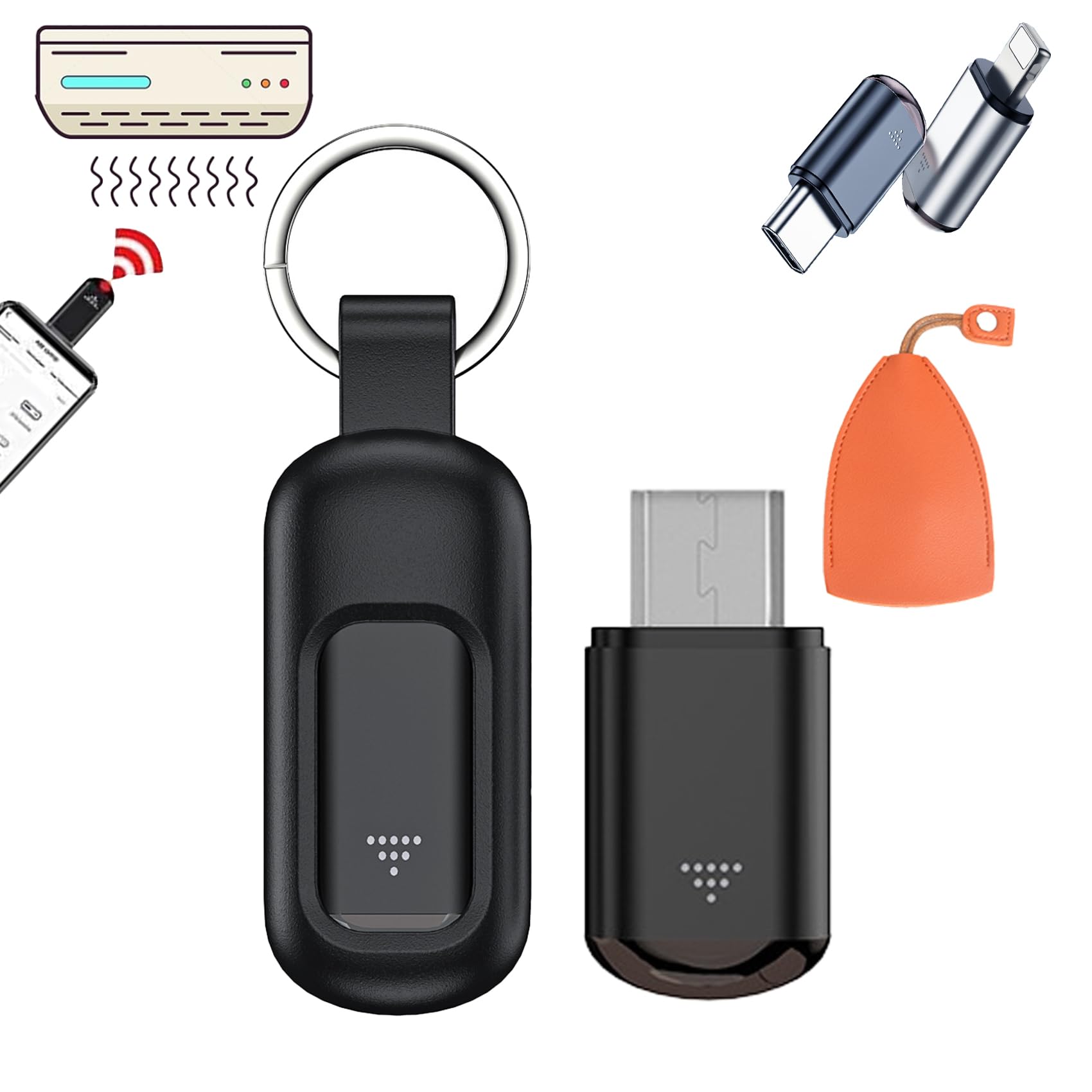 Cyberplex Hacking Device, Cyberplex, Iflipper, Microlord Mini Hacking Device, Universal Remote Smartphone Ir Controller Adapter (Micro-Black)