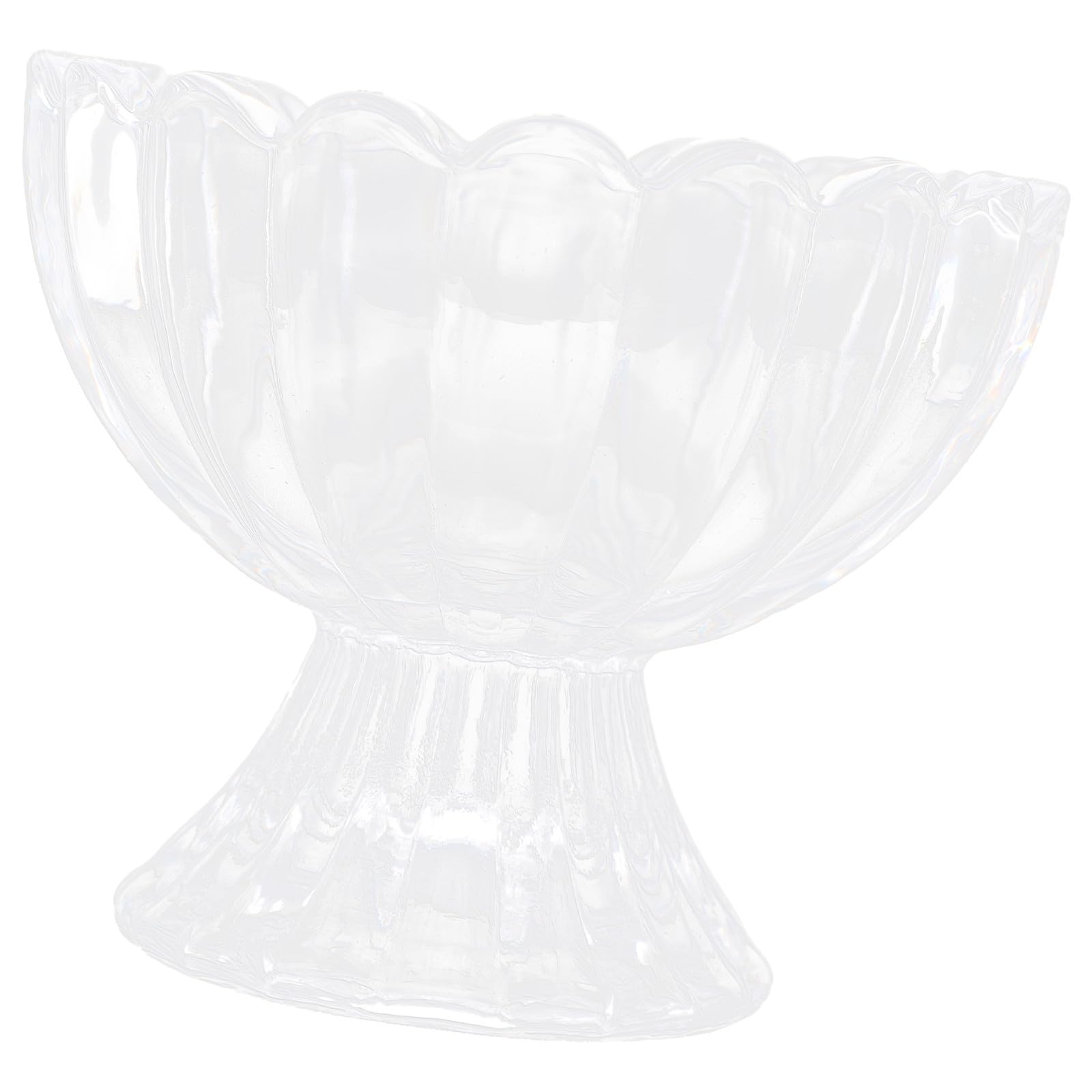 DECHOUS 6 Piezas Vaso de Helado de Vidrio Transparente 120ml