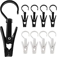 Vista 1 de 20 ganchos para lavandería, pasadores de plástico para ropa, clips de suspensión súper fuertes, ganchos giratorios para tienda de ropa, hogar