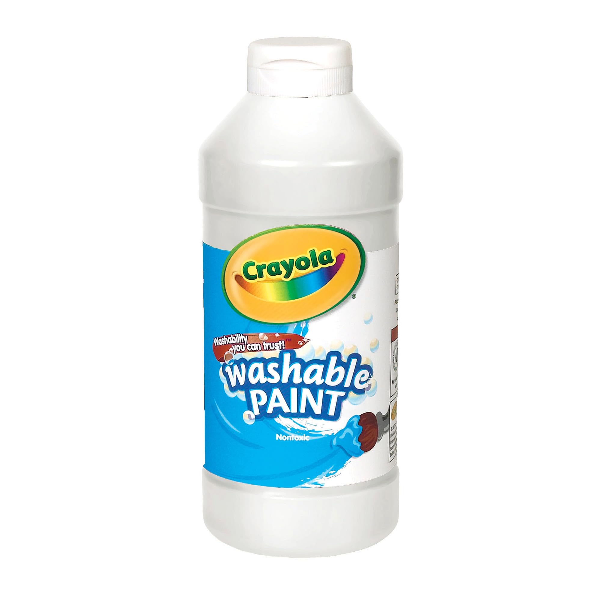 Crayola Washable Kids Paint, White, 16oz