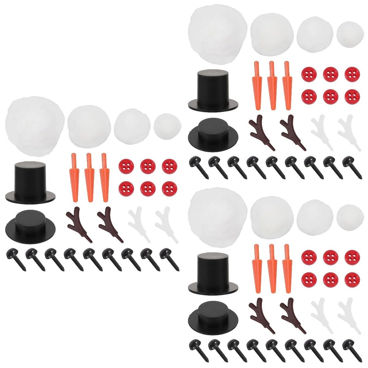 Toyvian 9sätze Weihnachts Schneemann Zubehör Kit Für Kreative Eltern Bastelprojekte Inklusive Einzigartiger Materialien Für Realistische Dekorationen Und Spaß Beim Gestalten