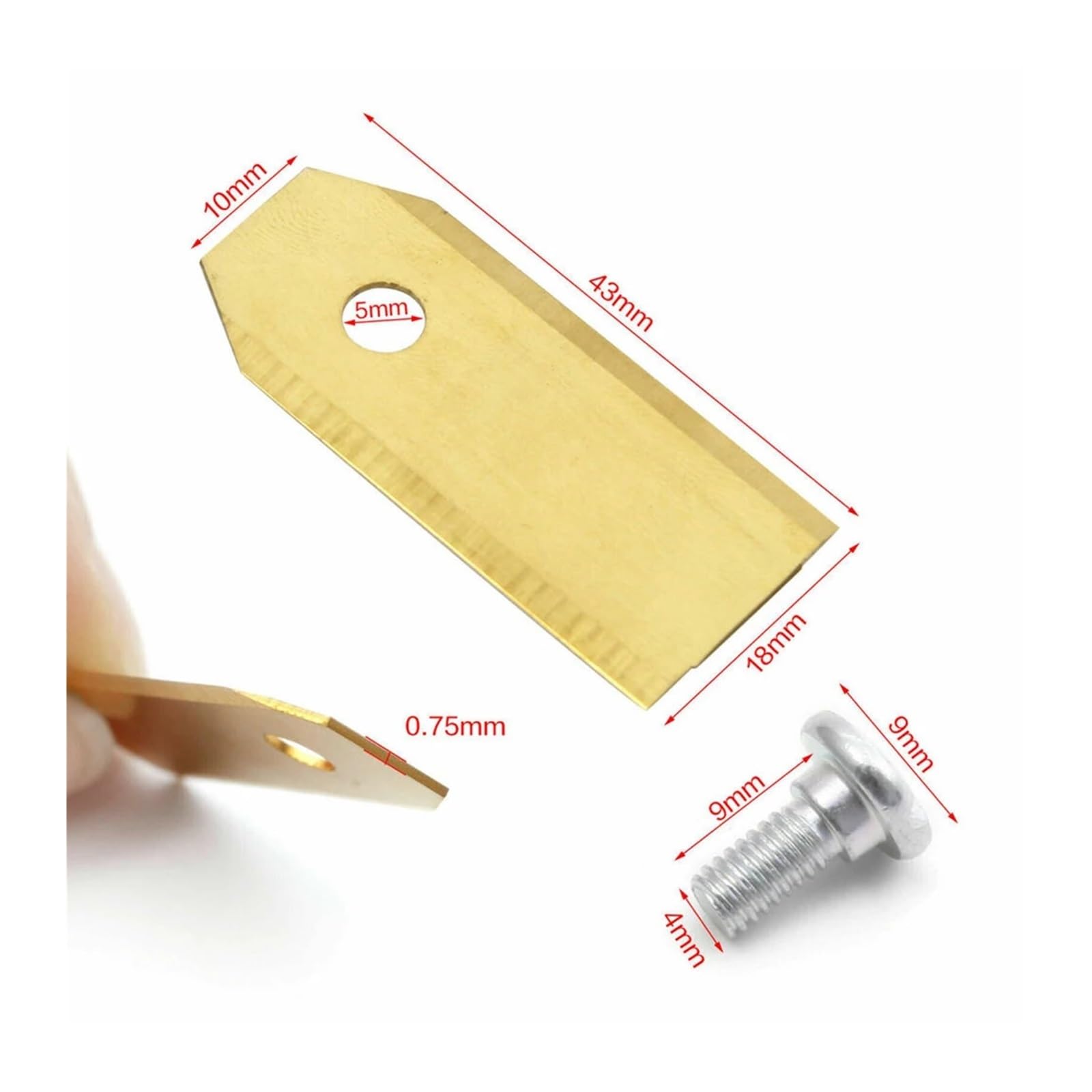 Jeu De Lames De Rechange for Robot Tondeuse, 9/18/30 Pièces, 43mm