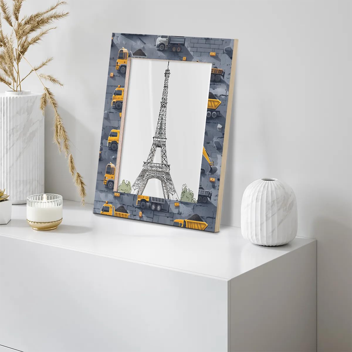 Amazon.com - FIXIXI Construction Heavy Truck Picture Frame 4x6