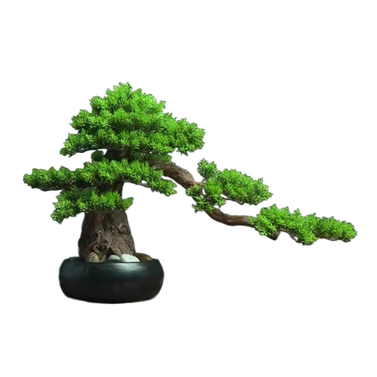 IUokLU Artificial Bonsai Tree Artificial Bonsai Simulated Bonsai Fake Pine Tree Welcome Pine Office Living Room Porch Cabinet Decoration Artificial Tree